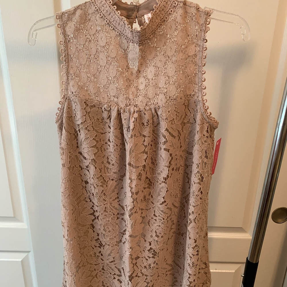 Mockneck Blush Dress